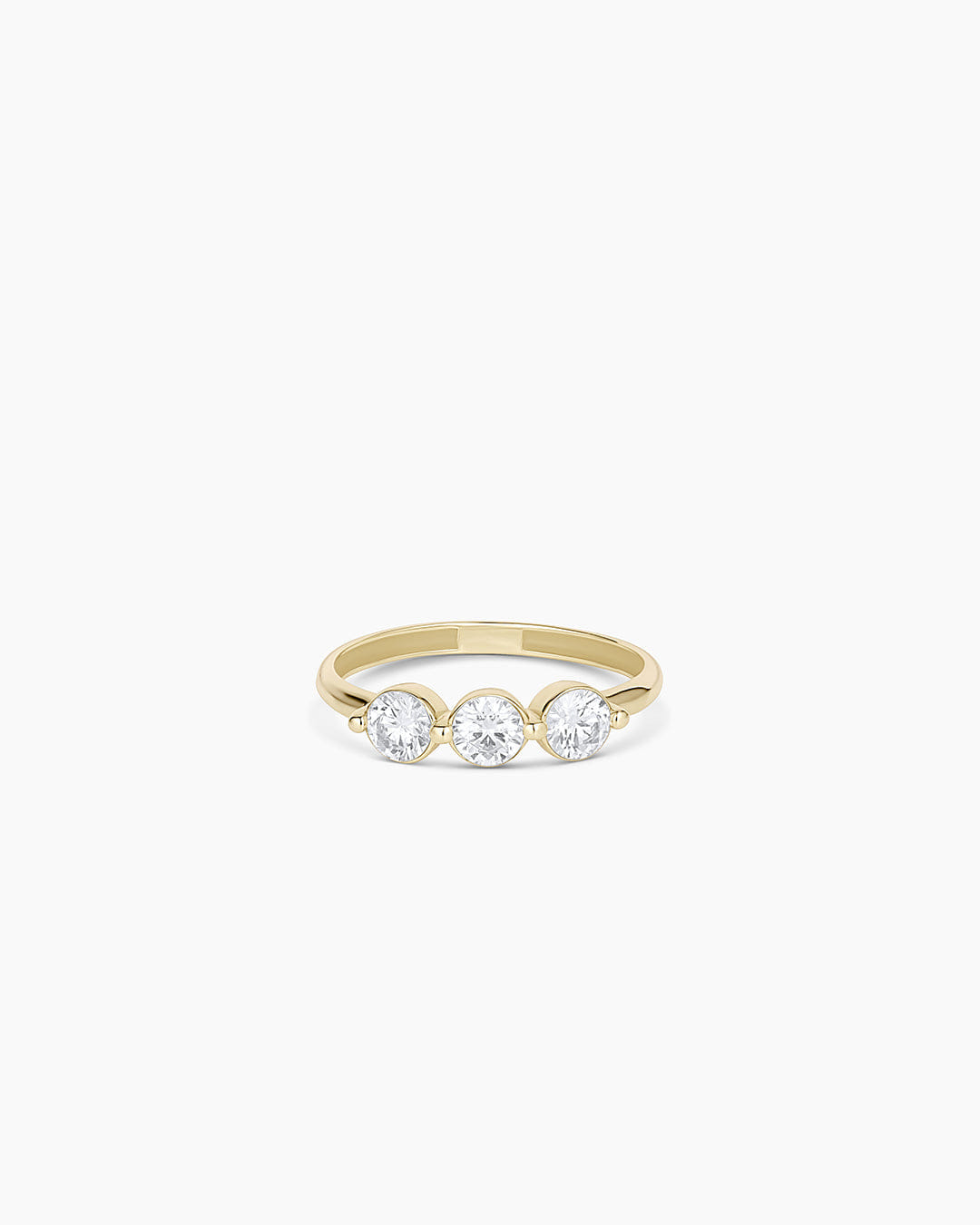 Fine 14K Lab Grown Diamond Trio Ring