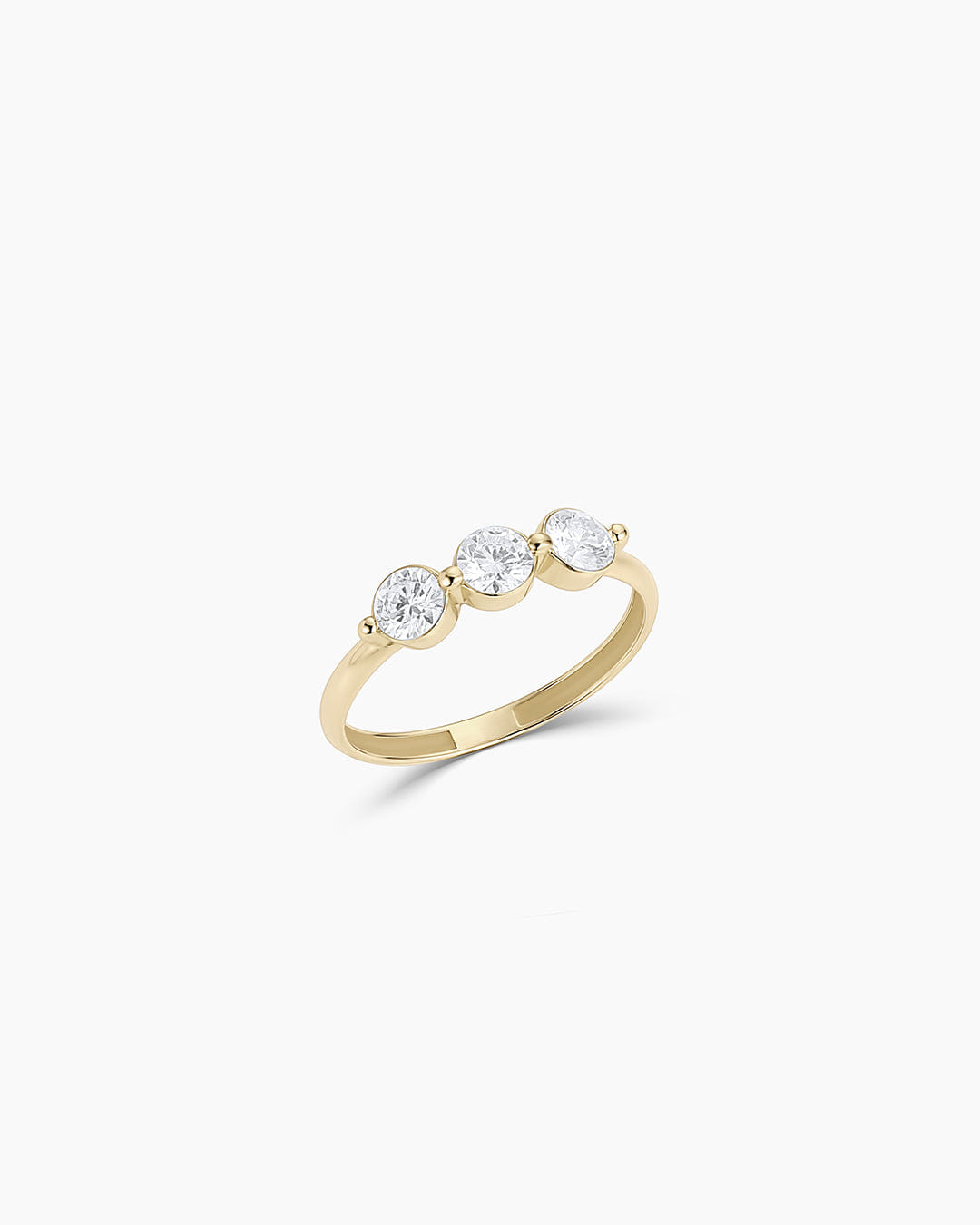 Fine 14K Lab Grown Diamond Trio Ring