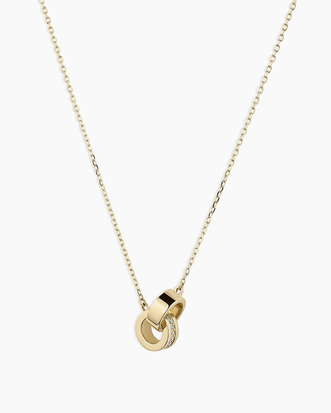 Spring 2025 Fine 14K Diamond Bond Interlocking Rose Necklace