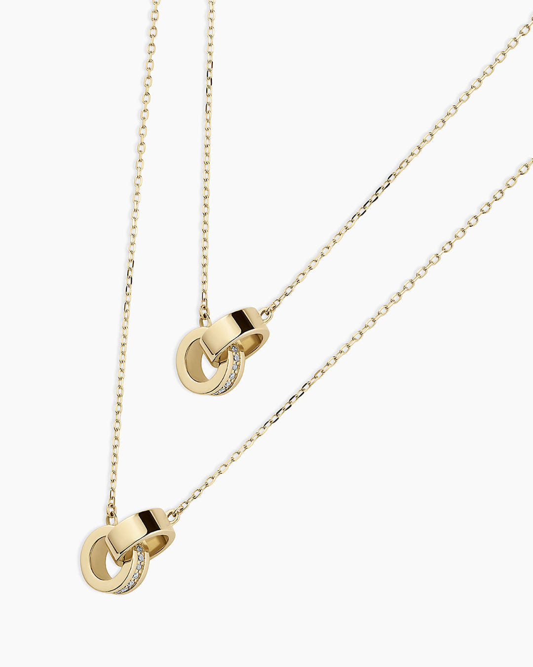 Spring 2025 Fine 14K Diamond Bond Interlocking Rose Necklace