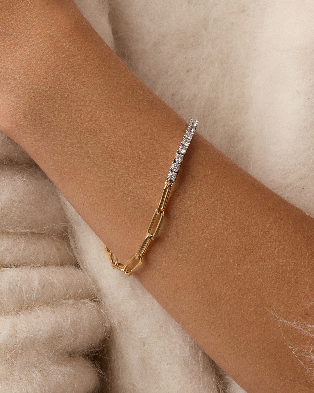 Winter 2025 Fashion Florence Tennis Chain Bracelet