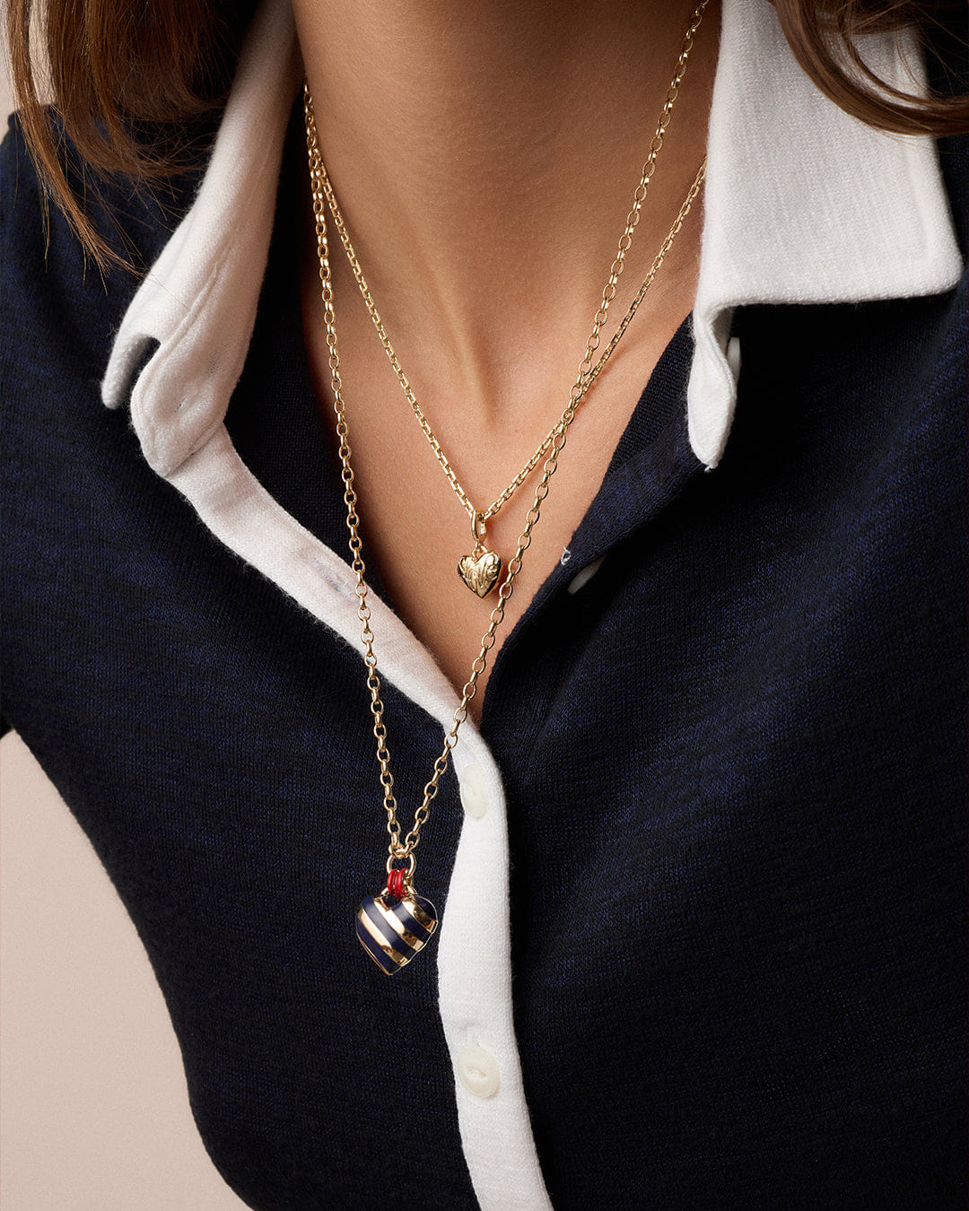 Winter 2026 Fashion Campbell Enamel Heart Pendant Necklace