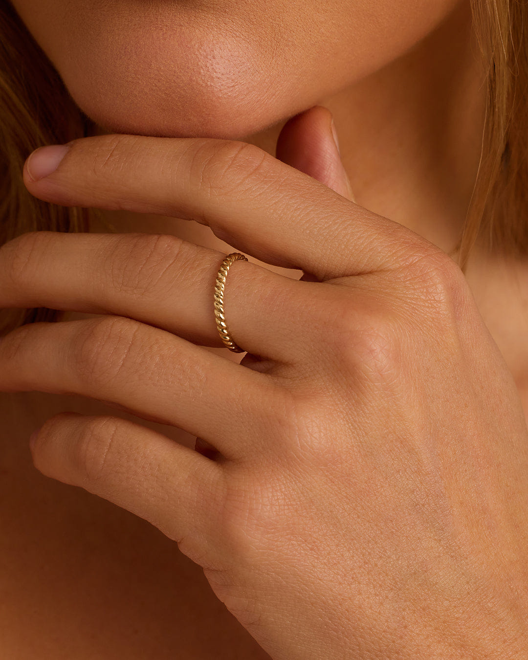 Fine 14K Gold Crew Helium Ring