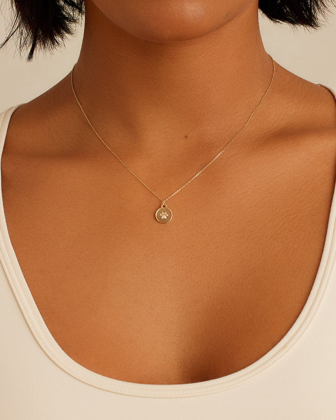 Fine 14K Diamond Paw Necklace