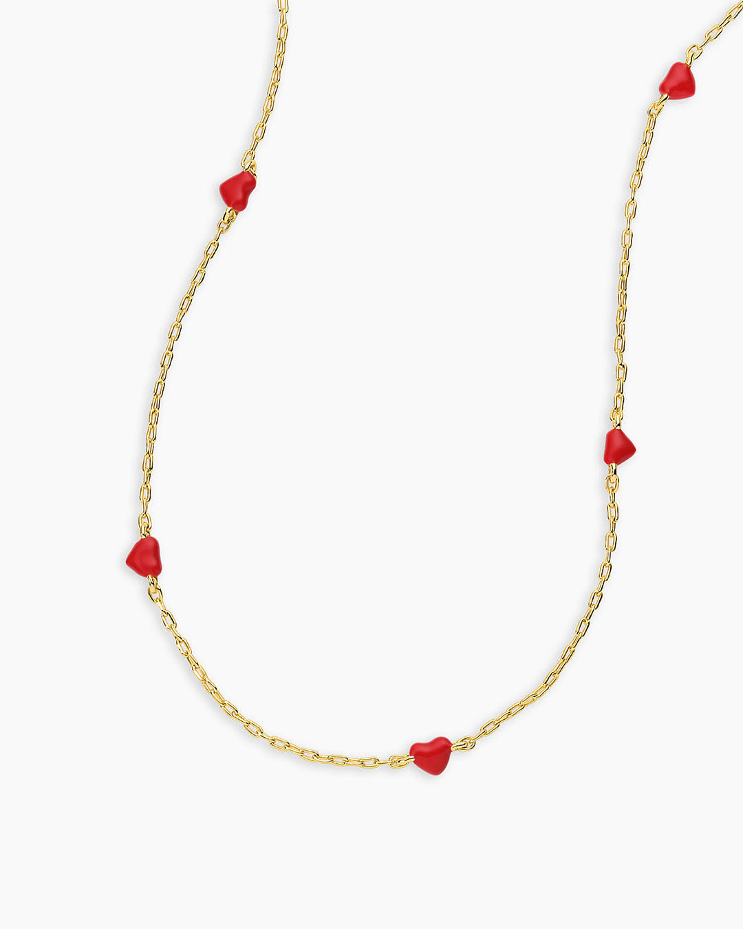 Winter 2024 Fashion Amour Necklace Red