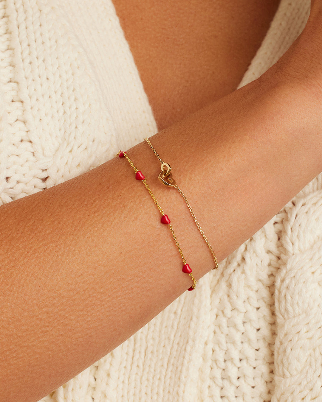 Winter 2024 Fashion Amour Bracelet Red