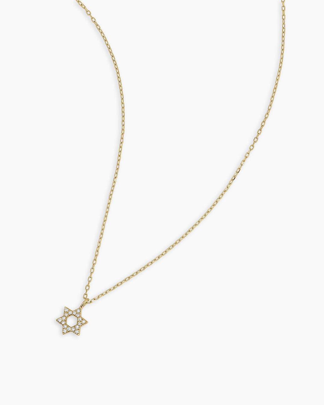 Fine 14K Diamond Star of David Necklace