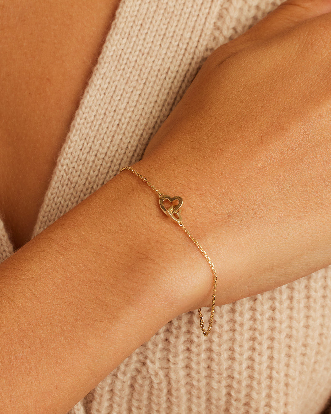 Fine 14K Gold Parker Heart Bracelet