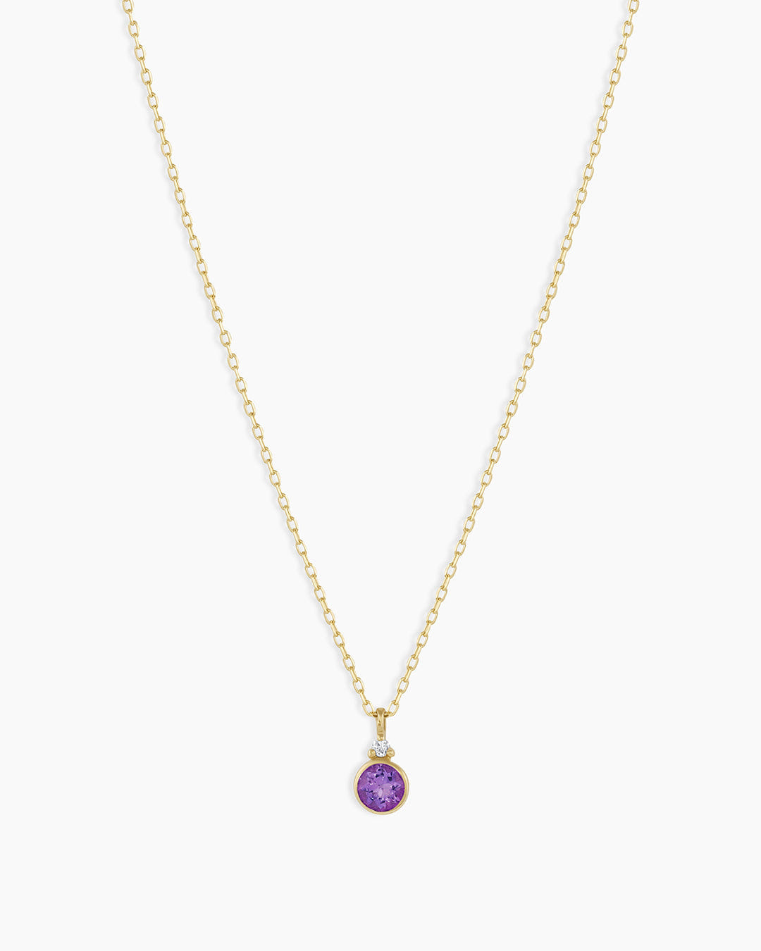 Fine 14K Gold Birthstone Necklace
