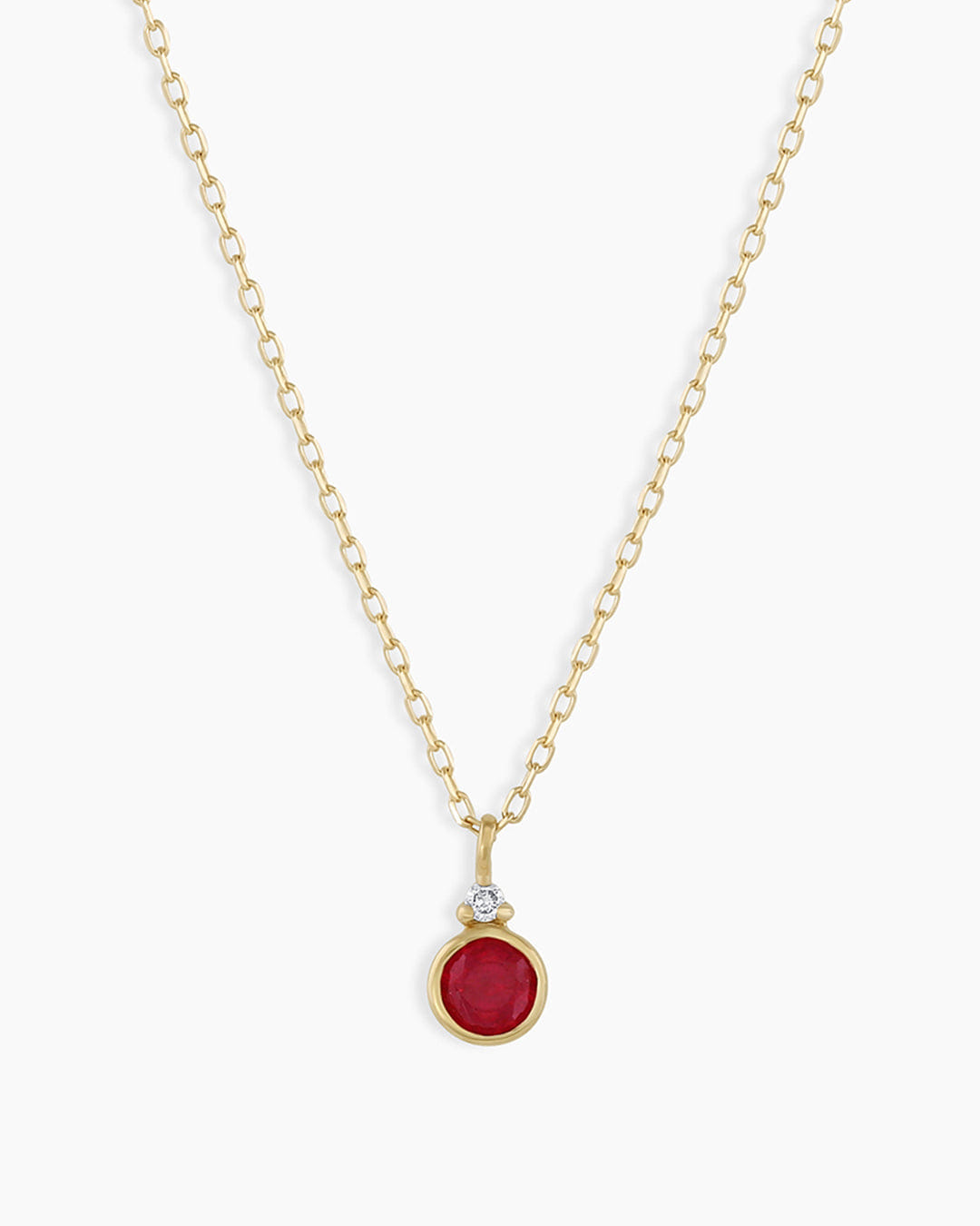 Fine 14K Gold Birthstone Necklace
