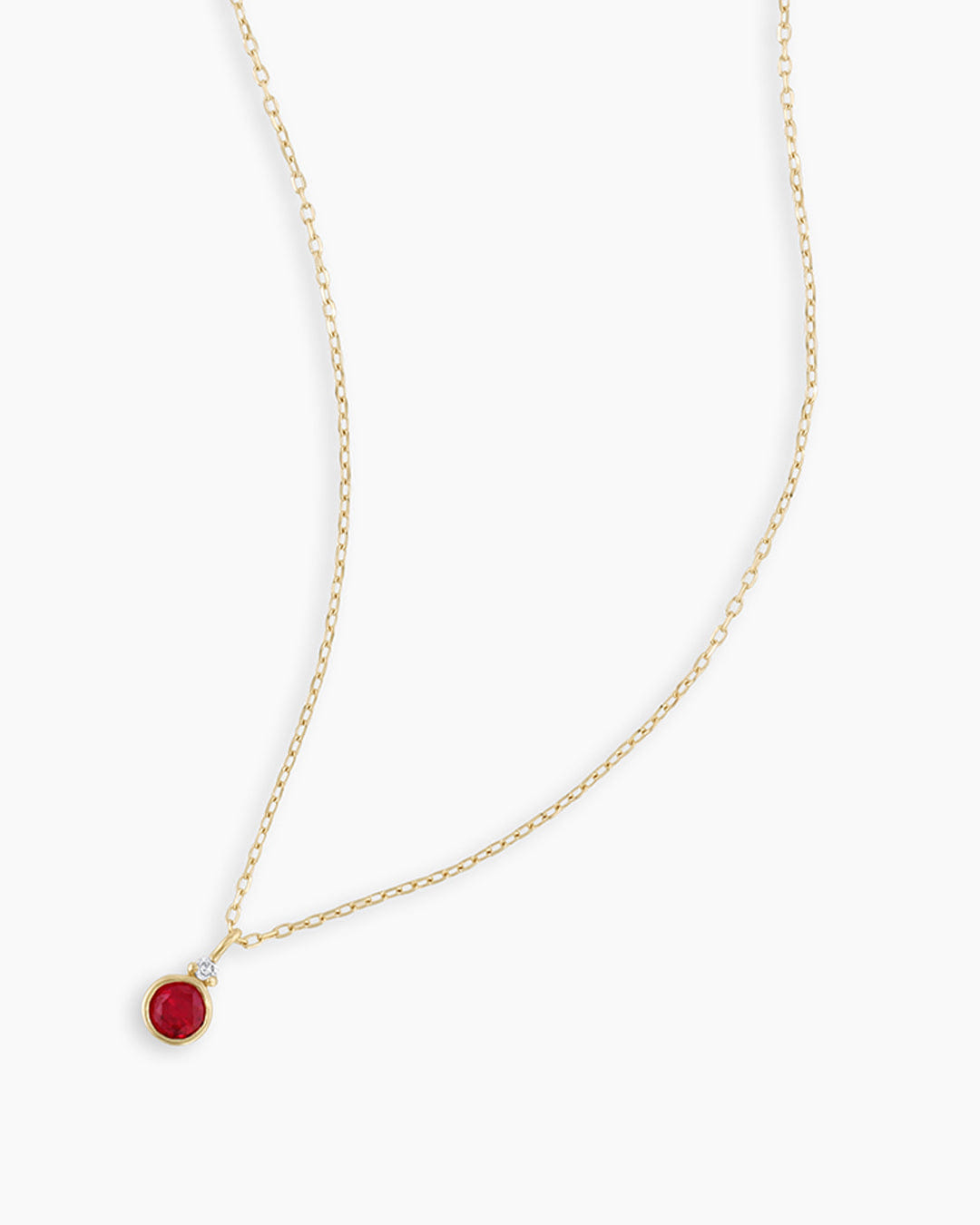 Fine 14K Gold Birthstone Necklace