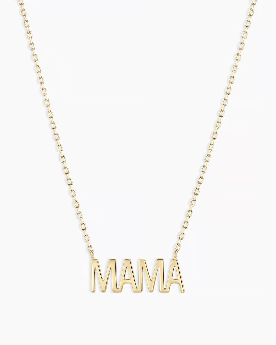 Fine 14K Gold Mama Necklace