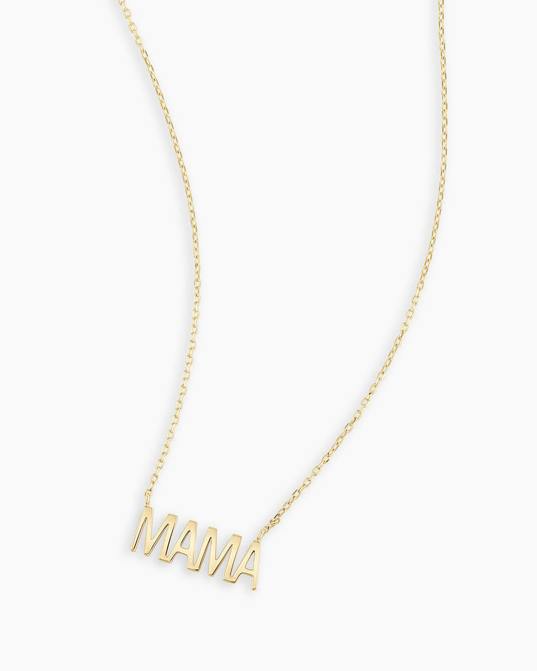 Fine 14K Gold Mama Necklace