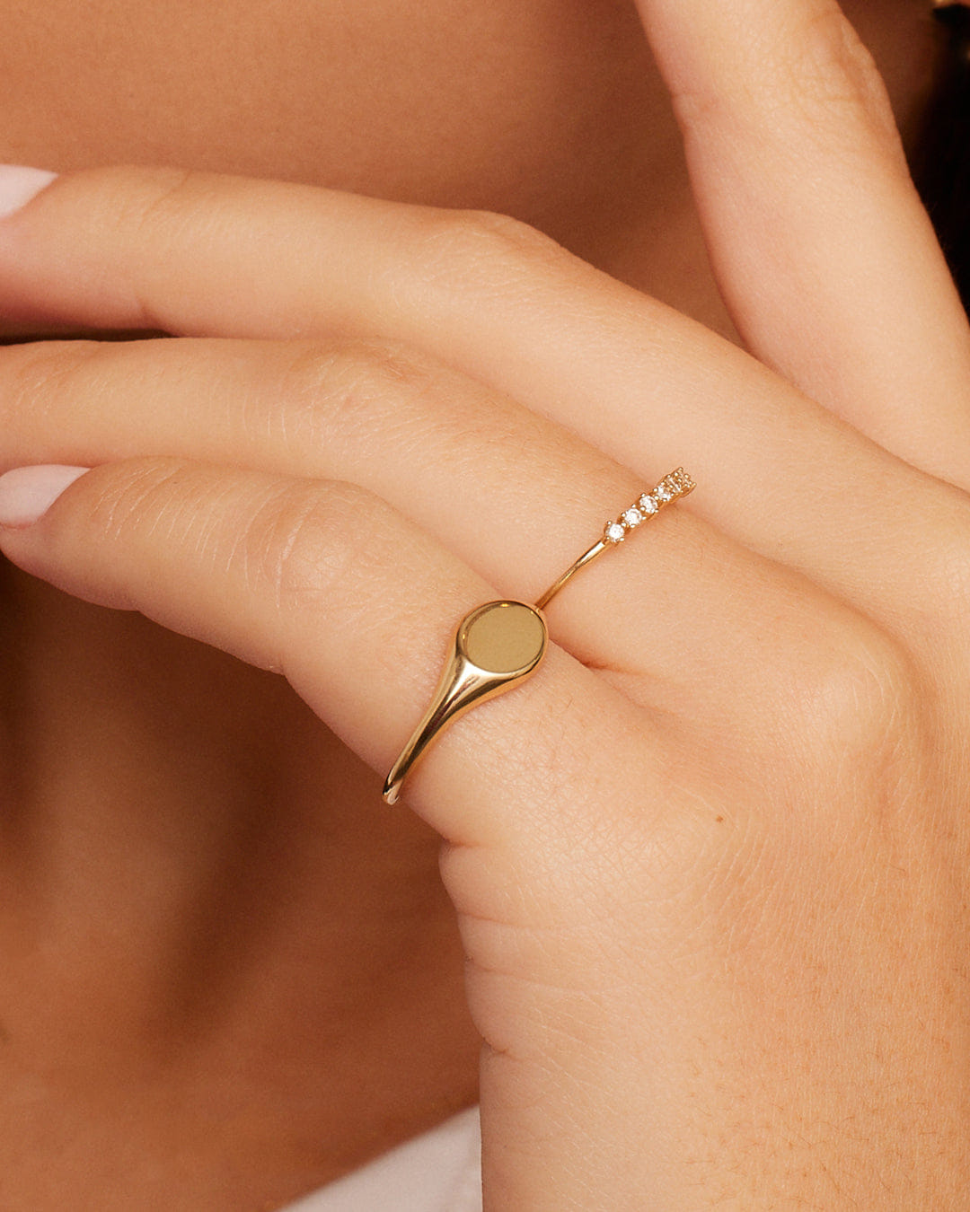 Fine 14K Gold Bespoke Signet Ring