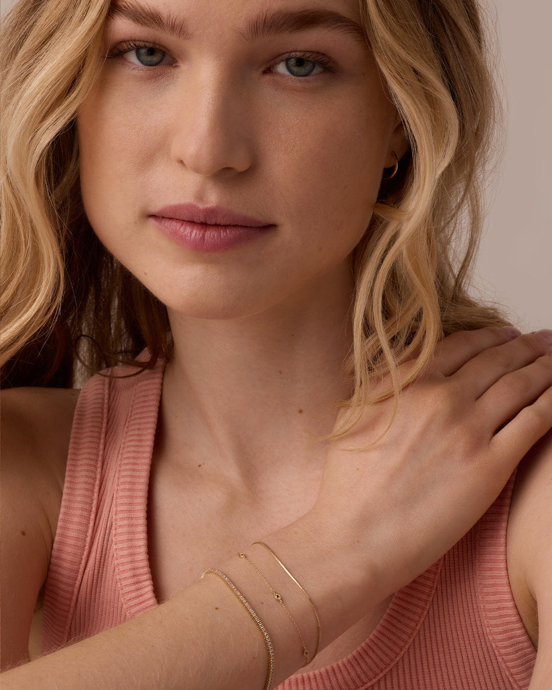 Fine 14K Gold Micro Mini Venice Bracelet