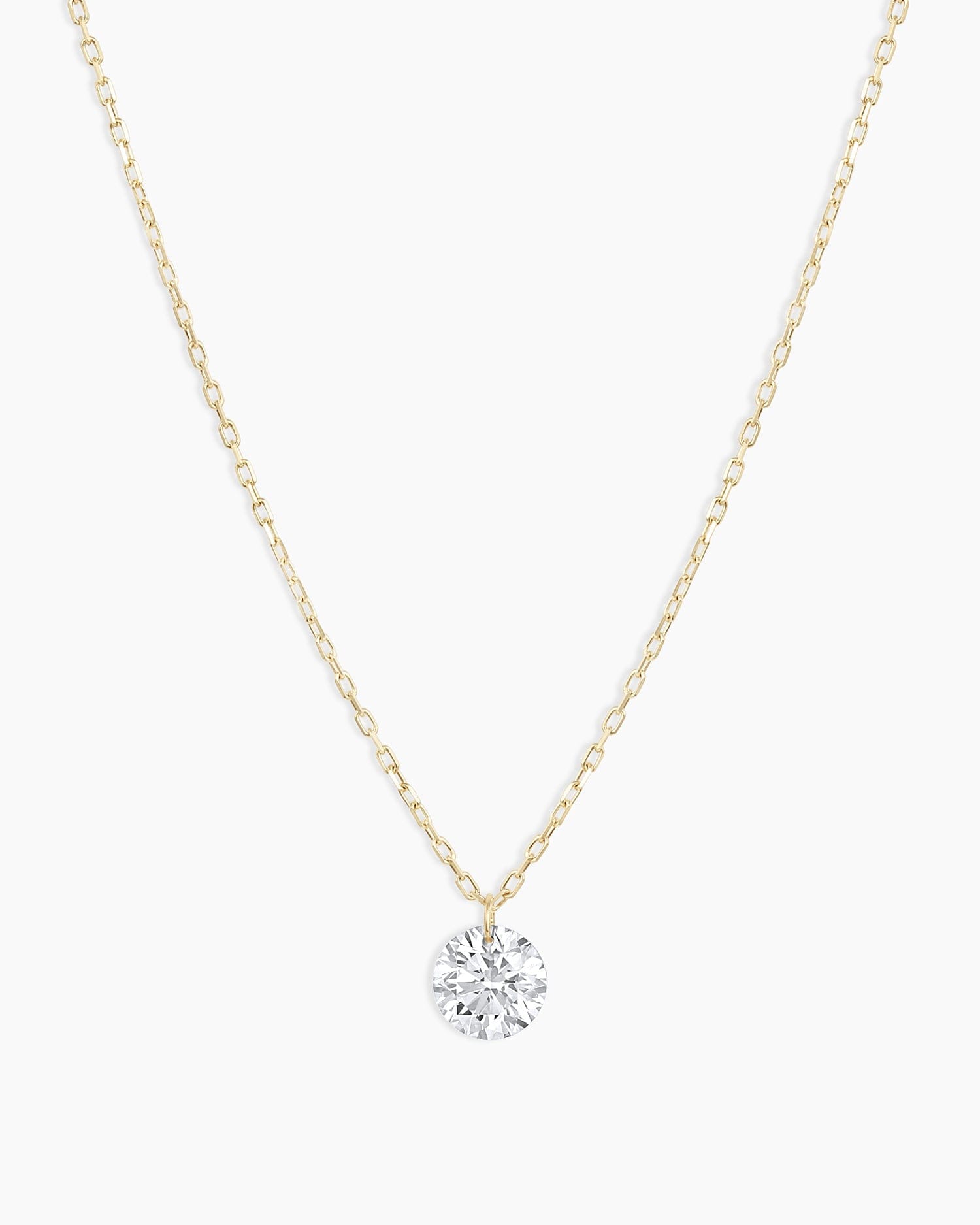 Fine 18K Floating Diamond Statement Necklace