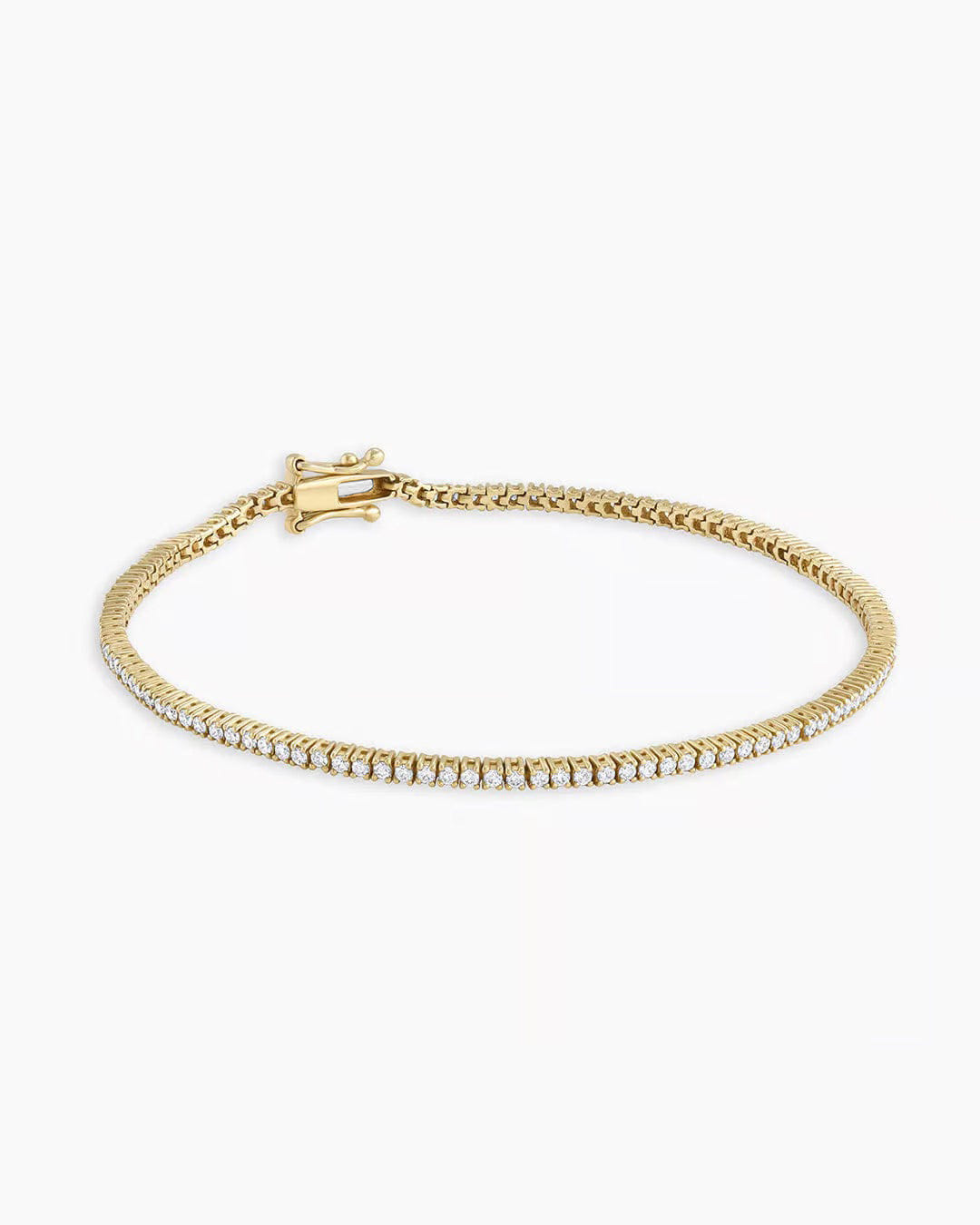 Fine 14K Melbourne Diamond Tennis Bracelet