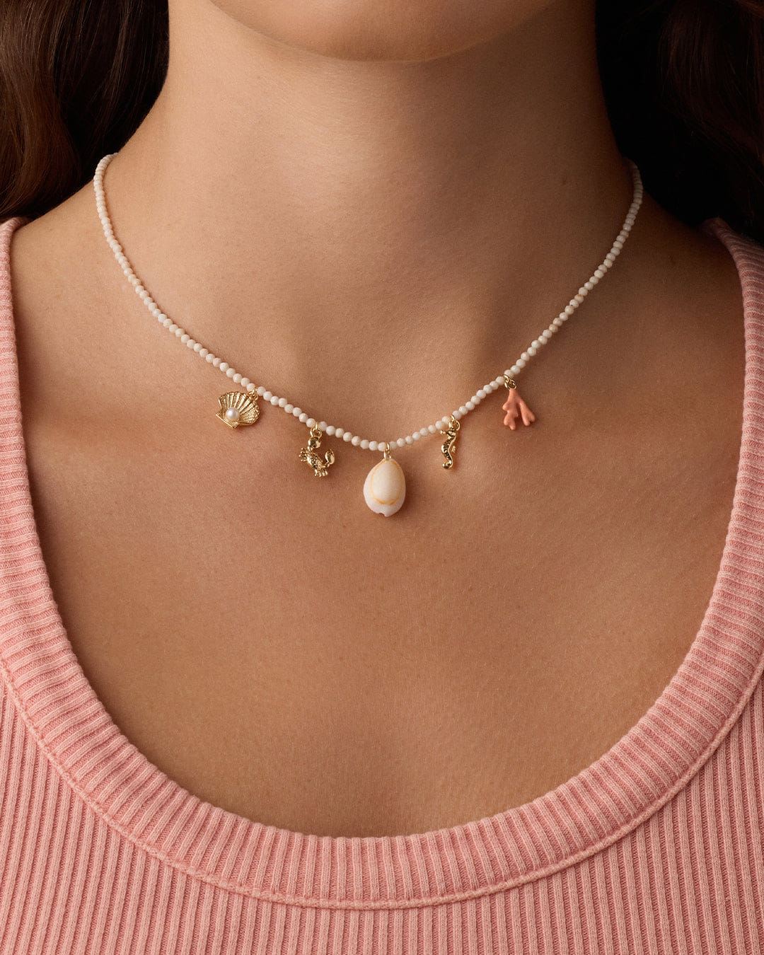 Summer 2025 Fashion Ocean Mini Charm Necklace