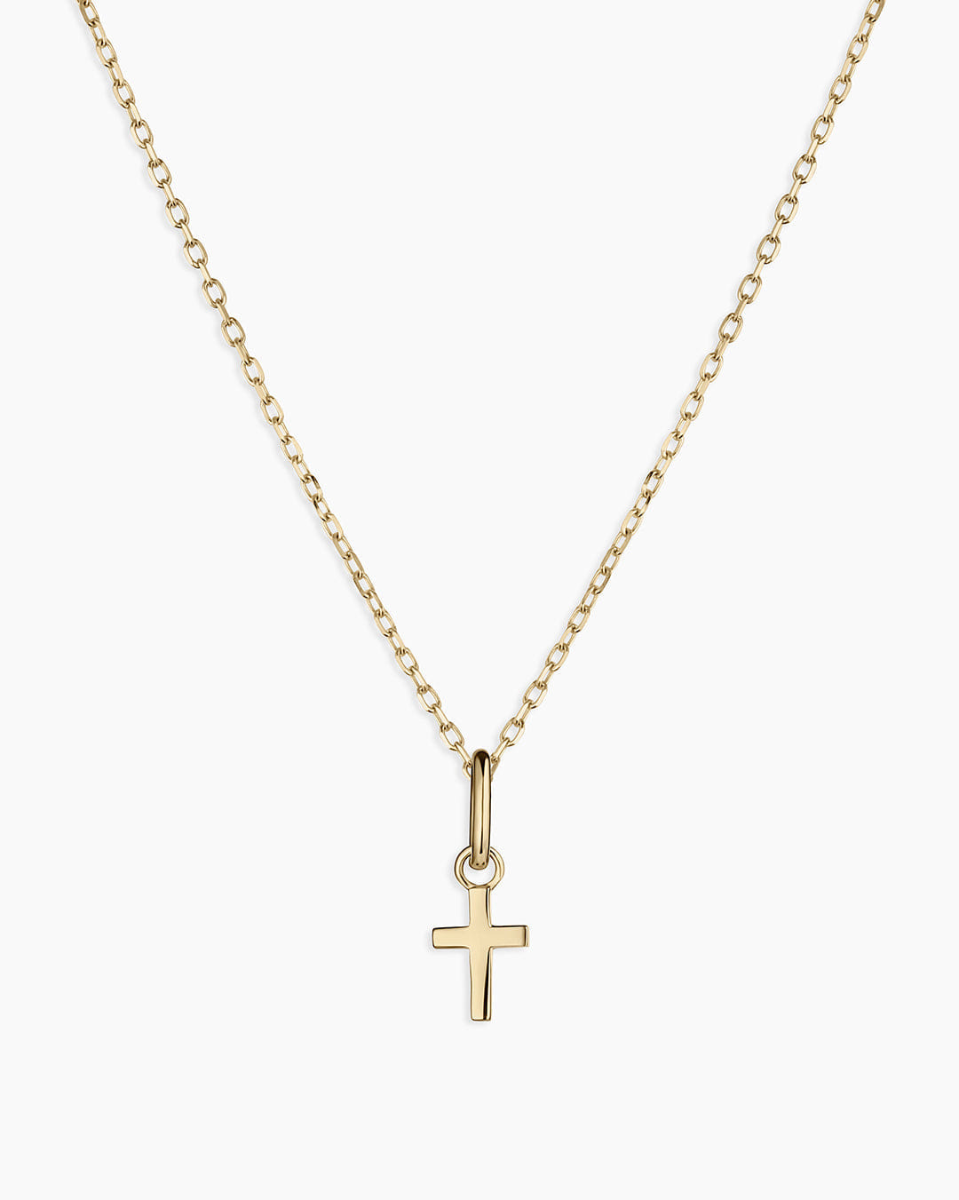 April 2025 Mothers Day 14K Gold Cross Charm Necklace