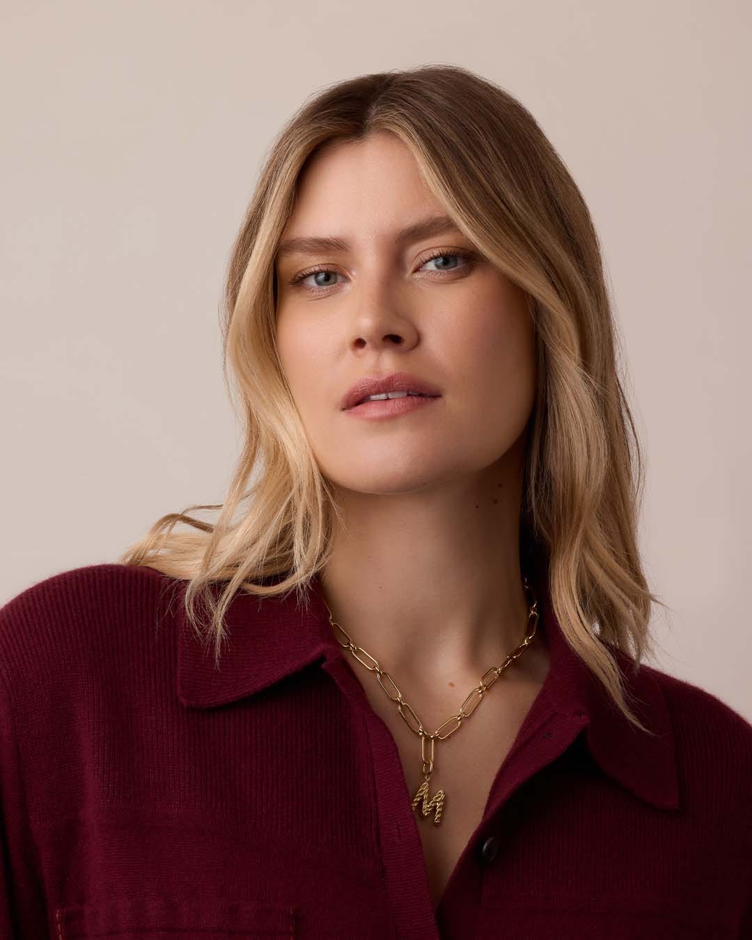 Spring 2025 Fashion Zoey Statement Link Necklace