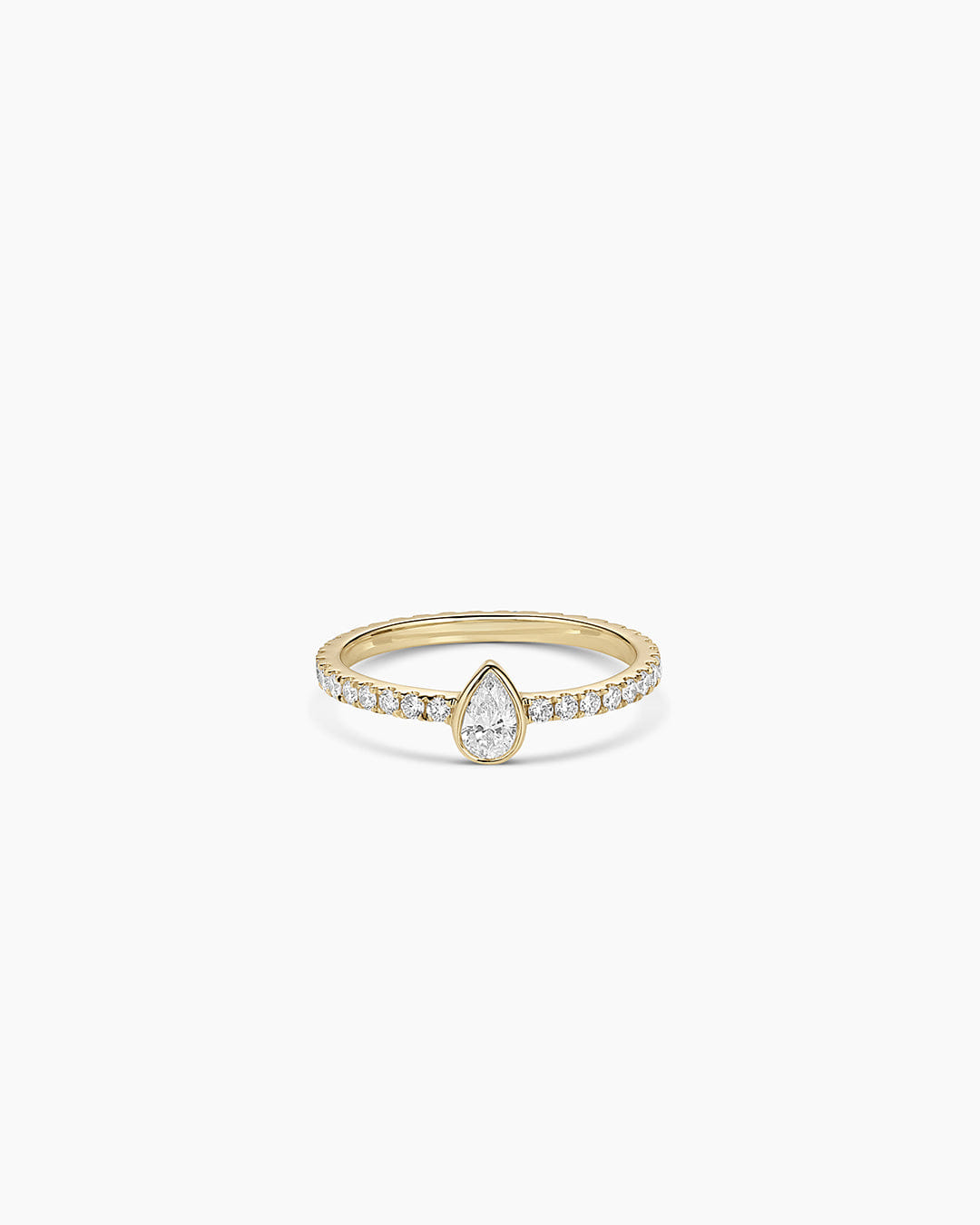 Fine 14K Lab Grown Diamond Pear Eternity Ring