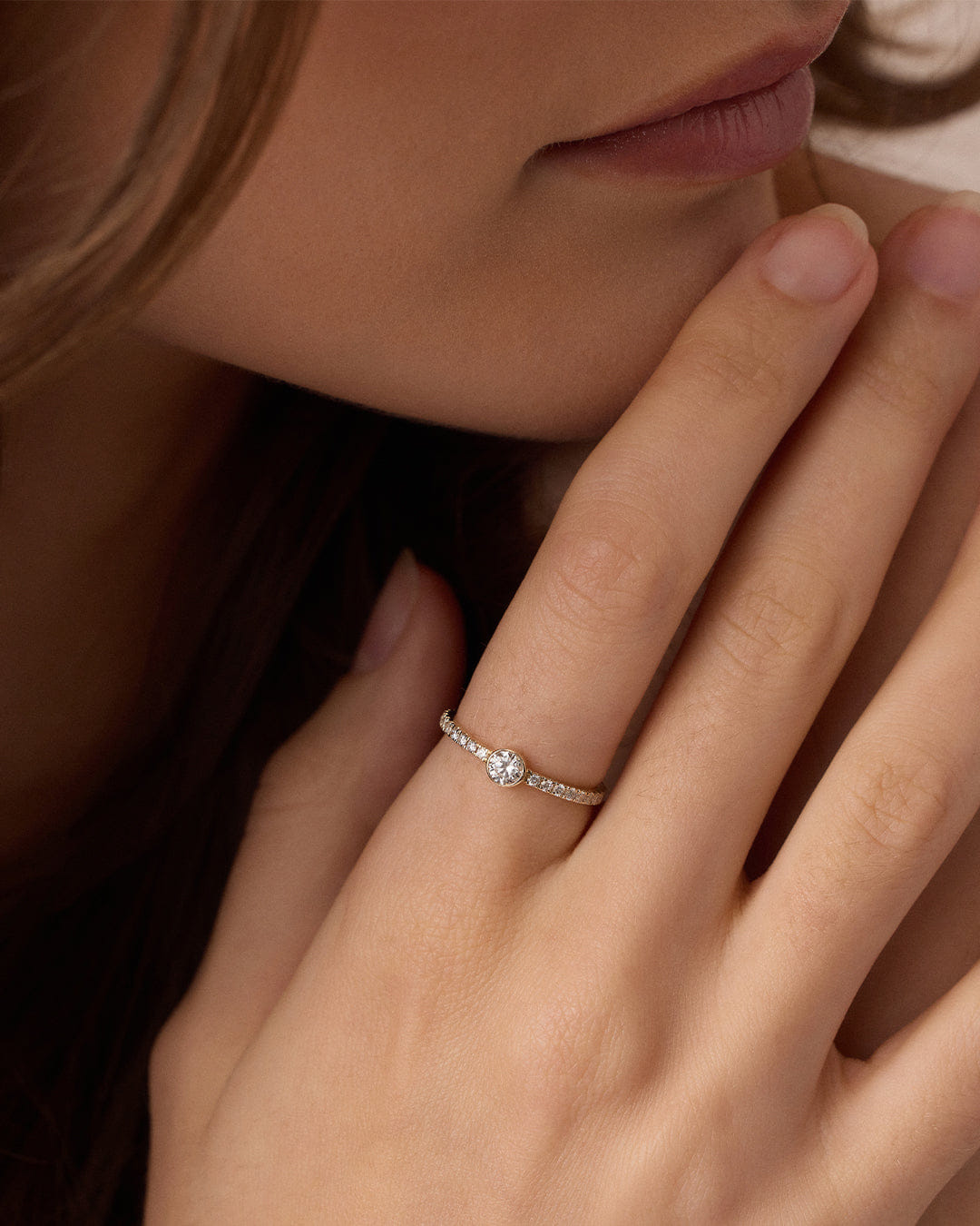 Fine 14K Lab Grown Diamond Circle Eternity Ring