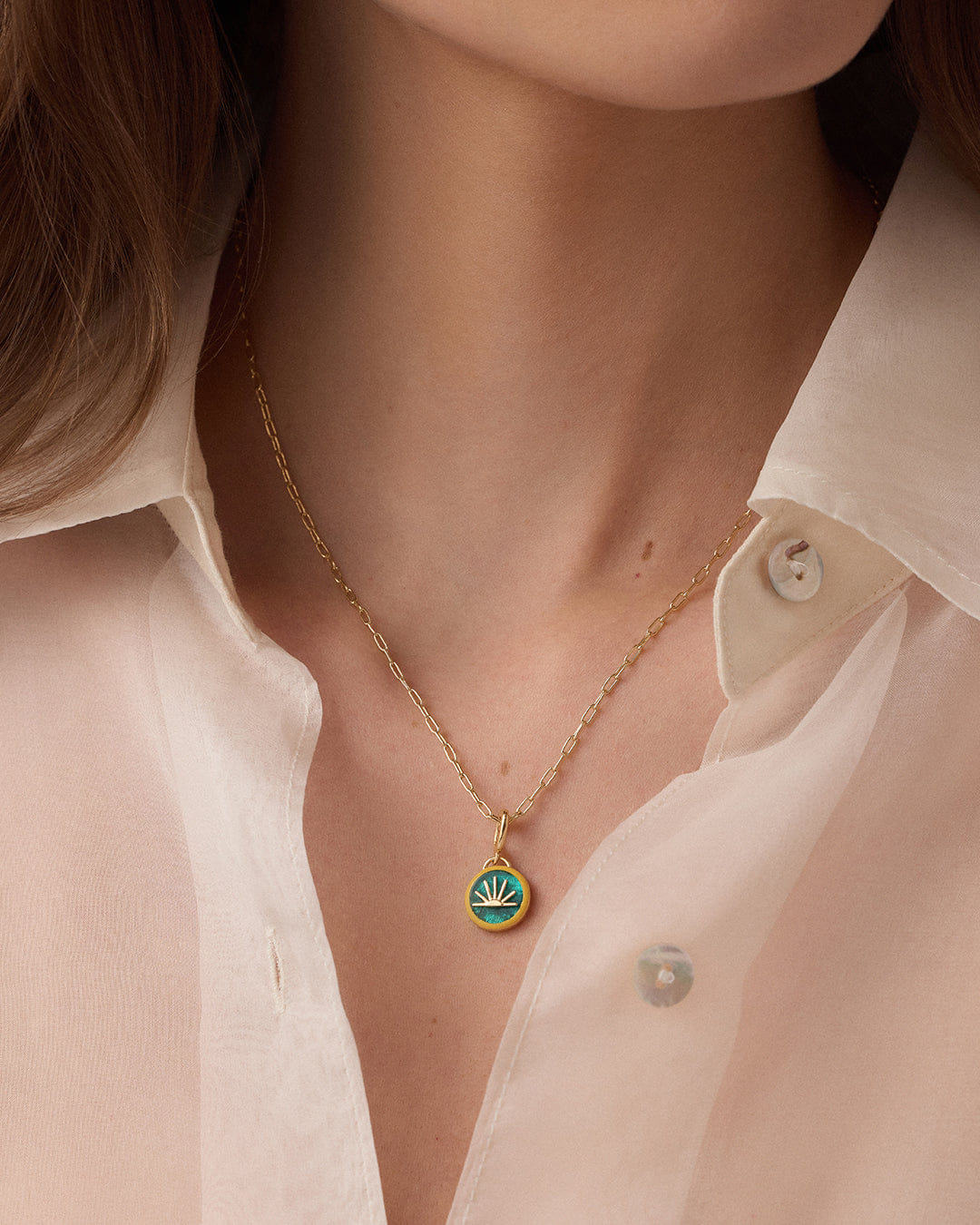Winter 2025 Fashion Power Gemstone Parker Charm Necklace Inspiration