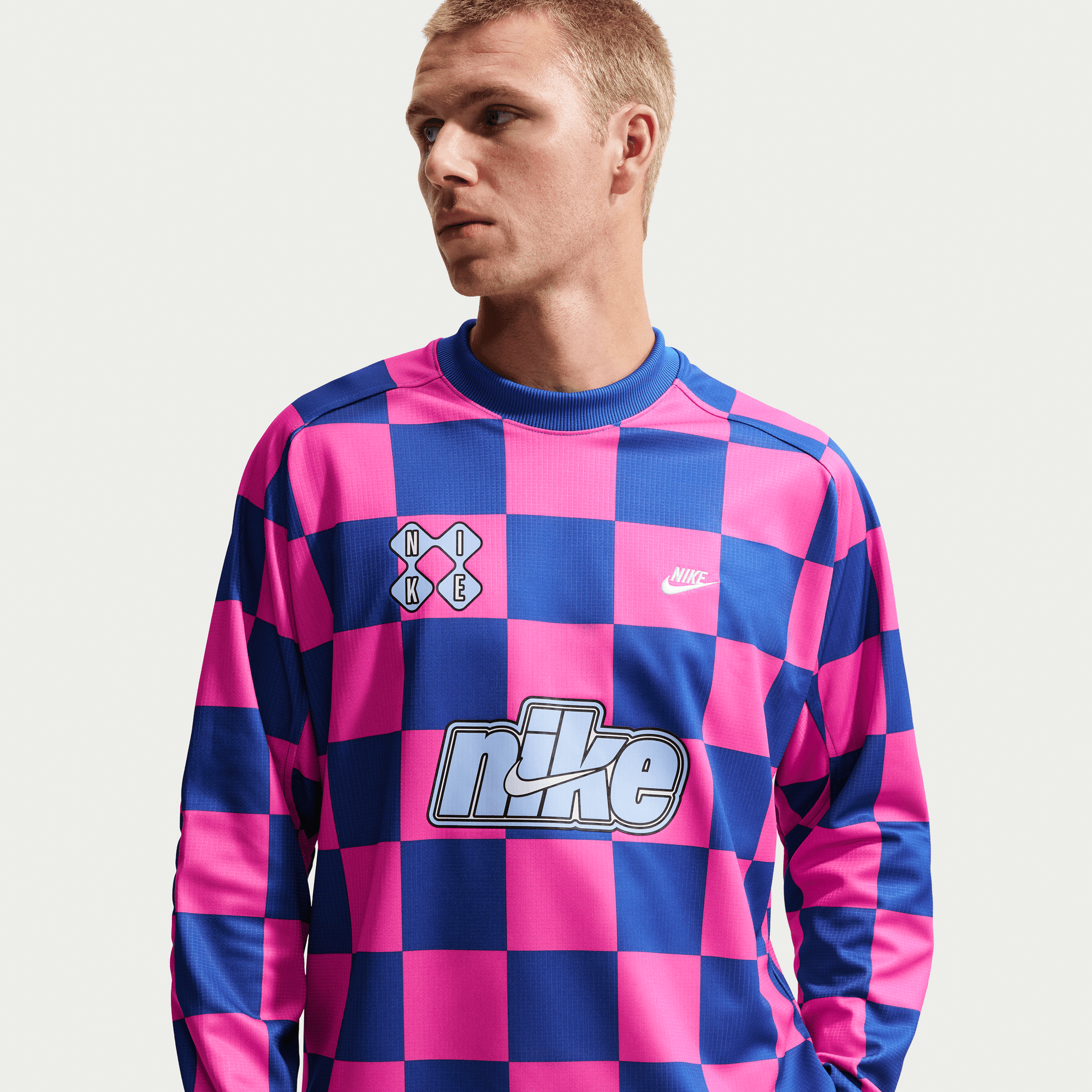 Nike NSW CLUB GOALIE JERSEY - GAME ROYAL / PINKSICLE