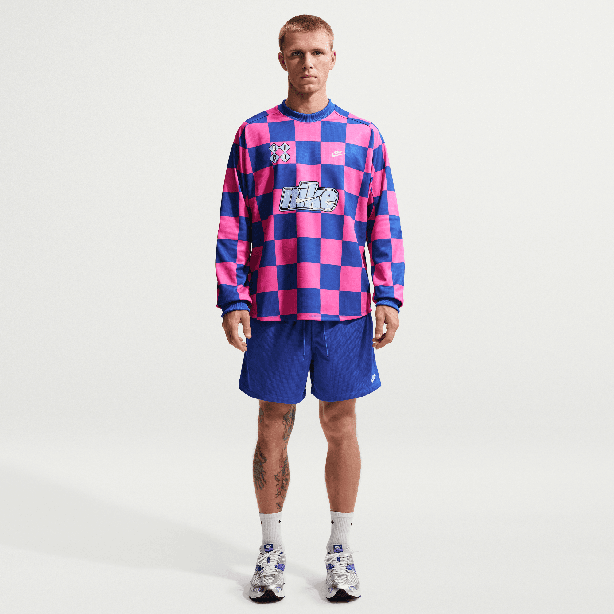 Nike NSW CLUB GOALIE JERSEY - GAME ROYAL / PINKSICLE