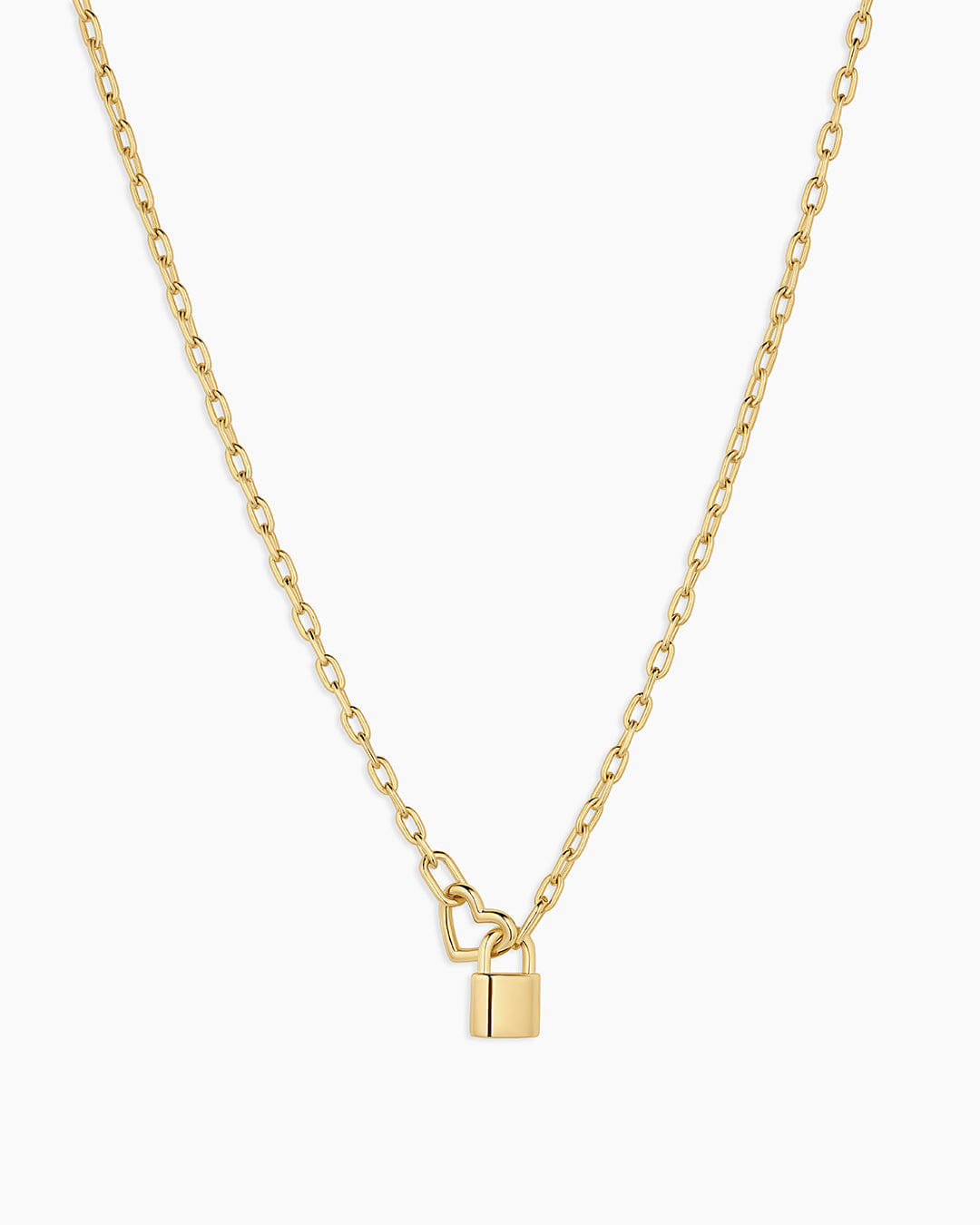 Winter 2025 Fashion Heart Padlock Interlocking Necklace