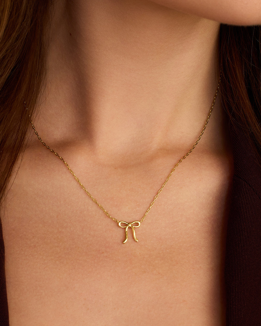 Holiday 2024 Fashion Put a Bow on it Necklace
