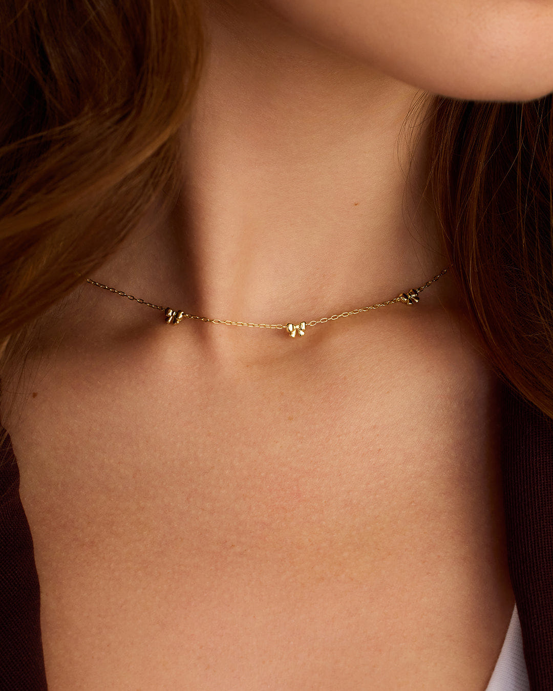 Holiday 2024 Fashion Mini Bow Necklace