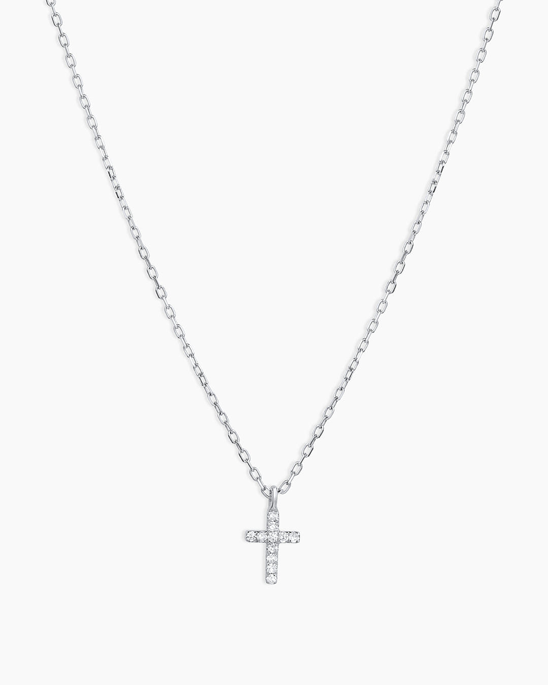 Fine 14K Diamond Cross Necklace