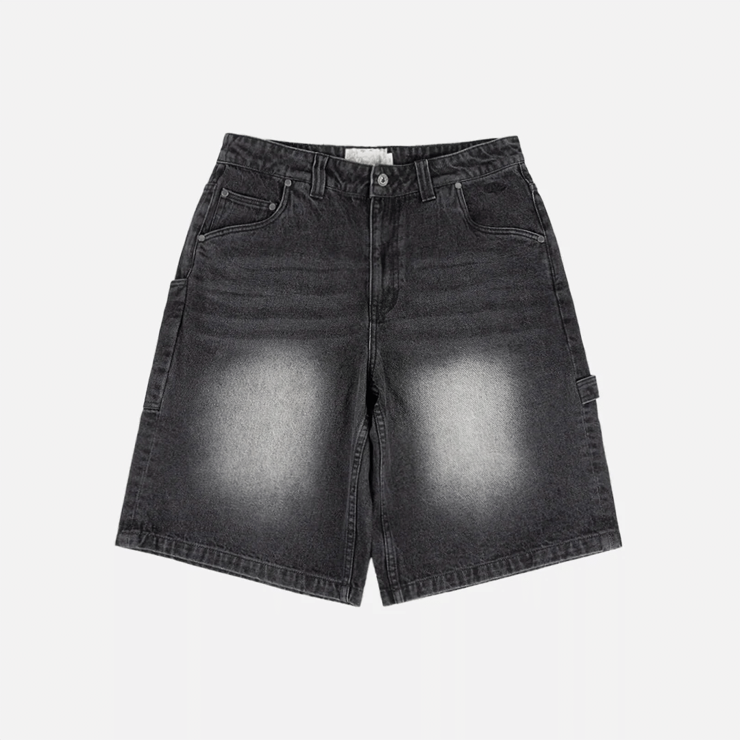 Dime MTL Classic Denim Shorts Sandblasted Black