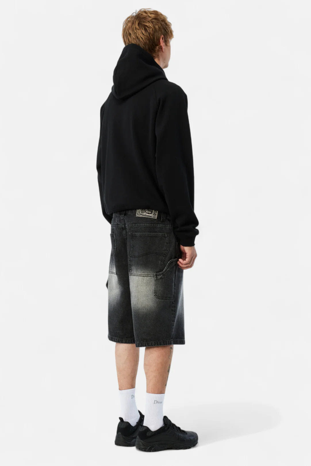 Dime MTL Classic Denim Shorts Sandblasted Black