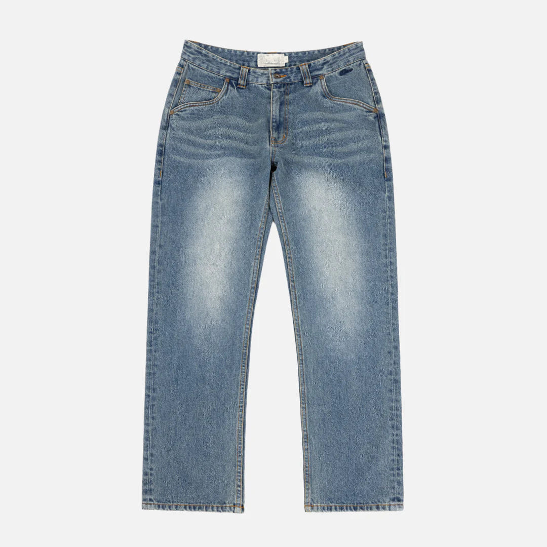 Dime MTL Straight Denim Pants Sandblasted Indigo