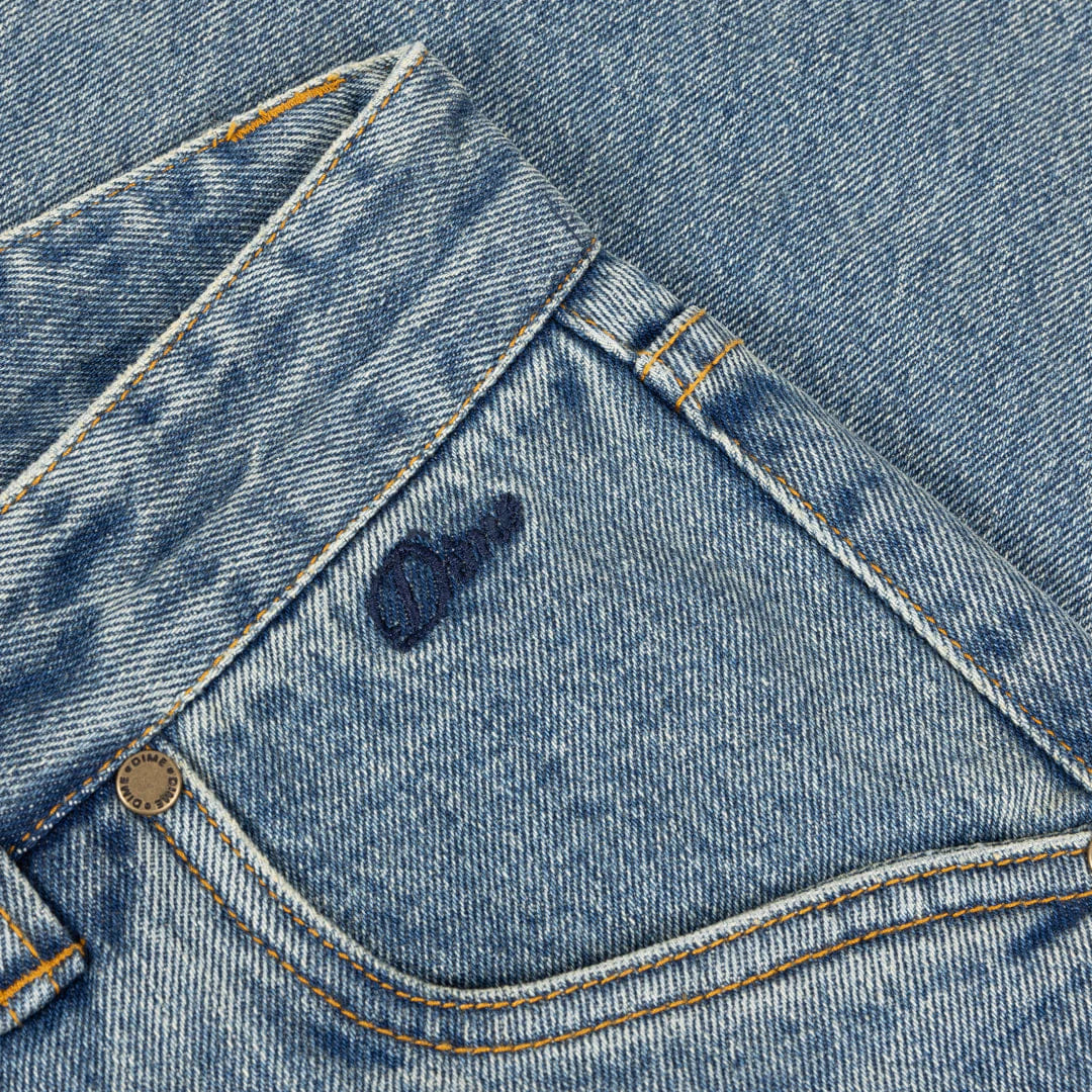 Dime MTL Straight Denim Pants Sandblasted Indigo