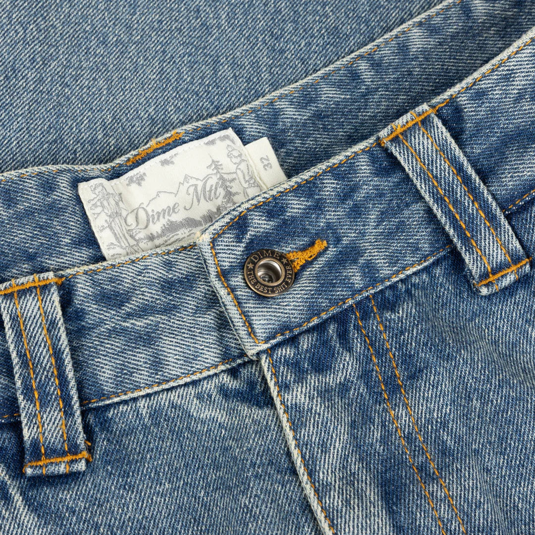Dime MTL Straight Denim Pants Sandblasted Indigo