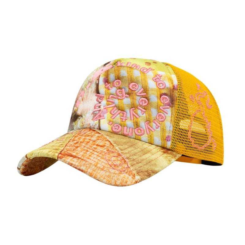 b.Eautiful Bi Foam Trucker Hat Tangerine
