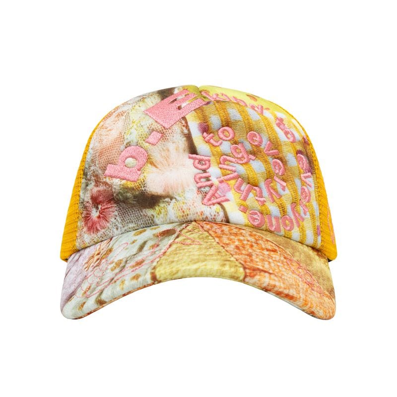 b.Eautiful Bi Foam Trucker Hat Tangerine