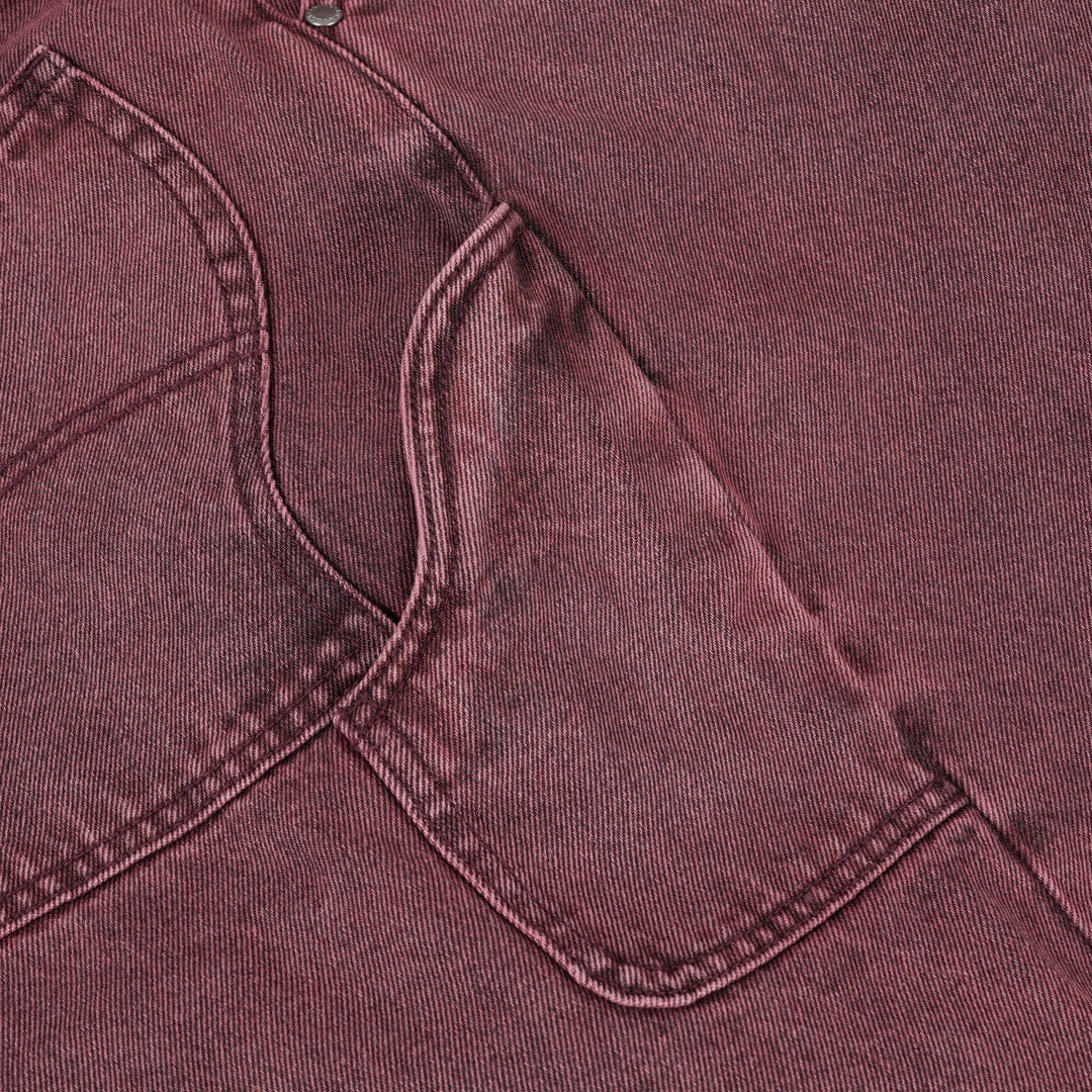 Dime MTL Classic Denim Shorts Wine Wash