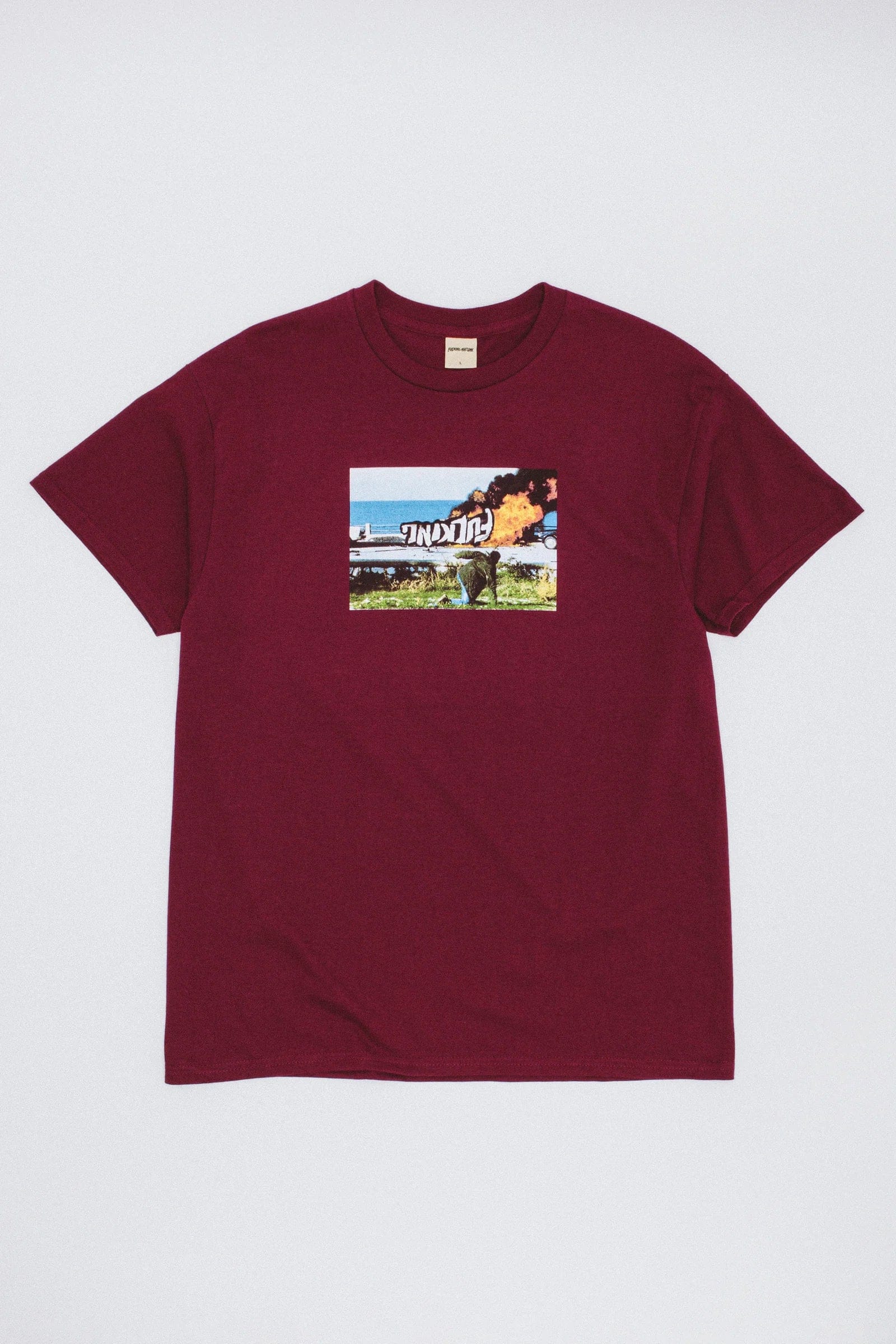 FA Car Burn Tee Maroon