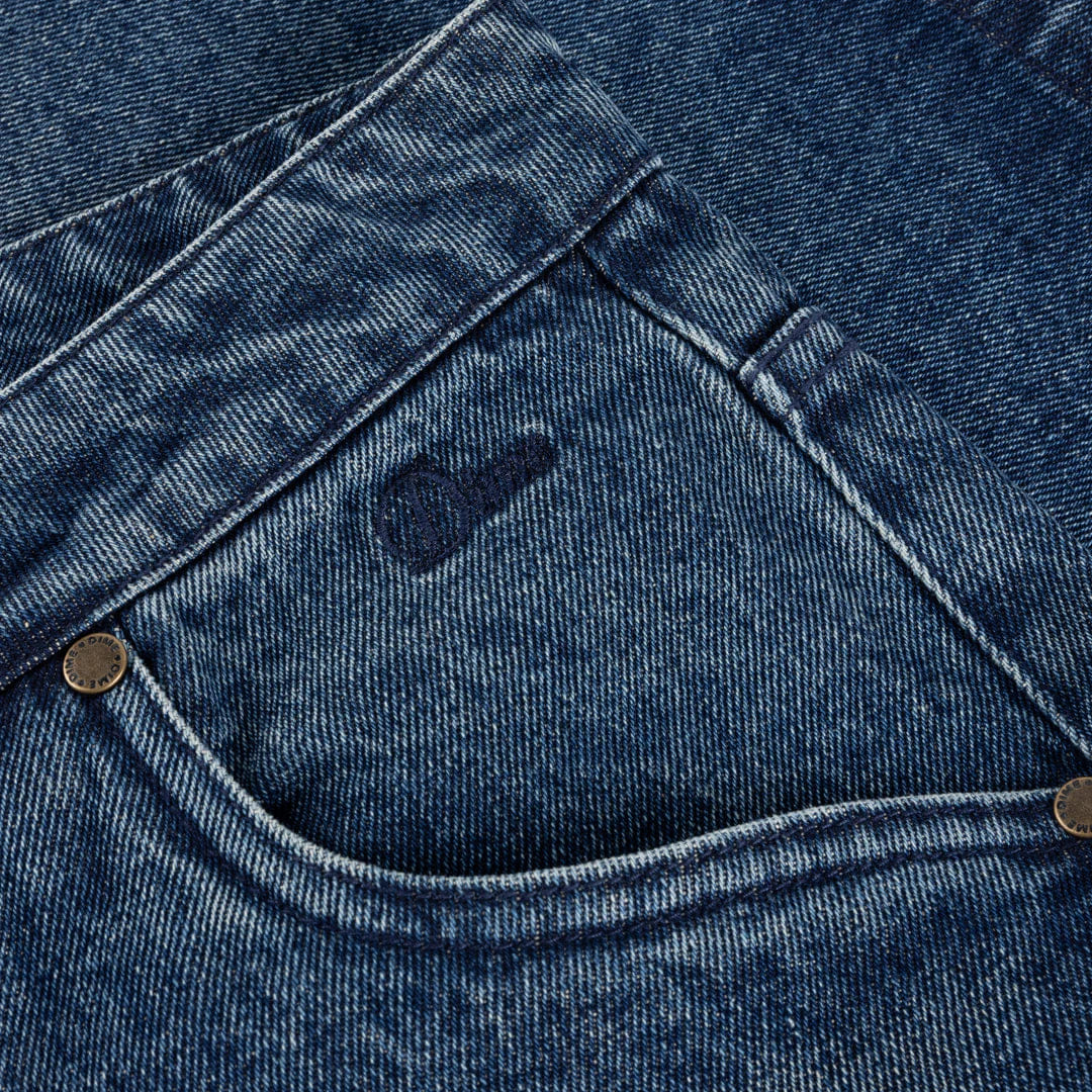 Dime MTL Classic Denim Shorts Faded Indigo