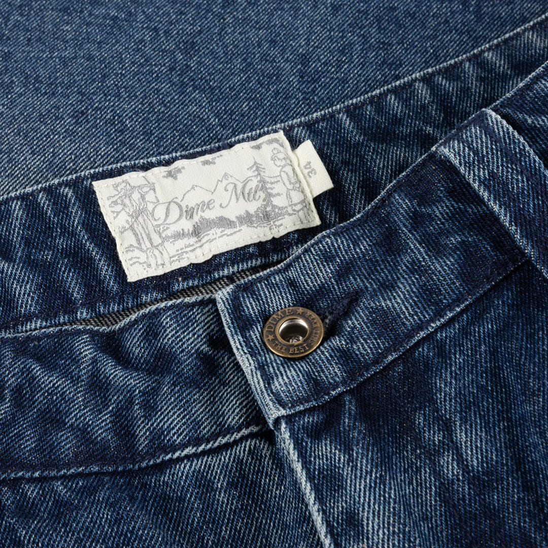 Dime MTL Classic Denim Shorts Faded Indigo