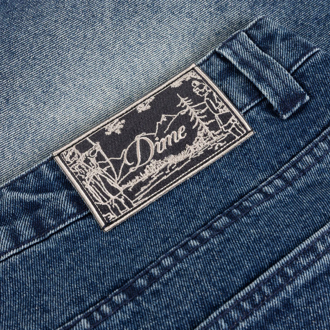 Dime MTL Classic Denim Shorts Faded Indigo