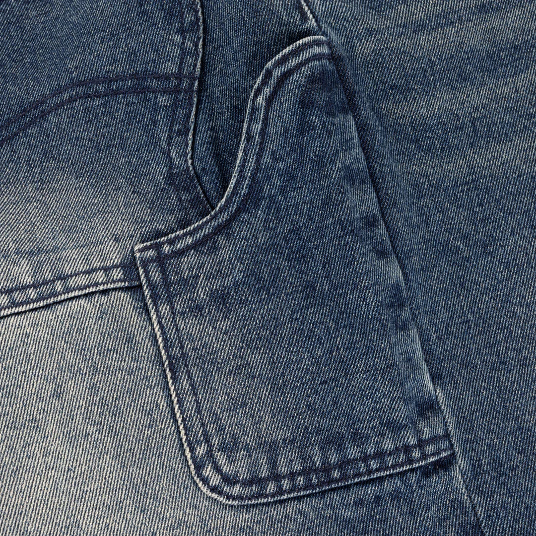 Dime MTL Classic Denim Shorts Faded Indigo