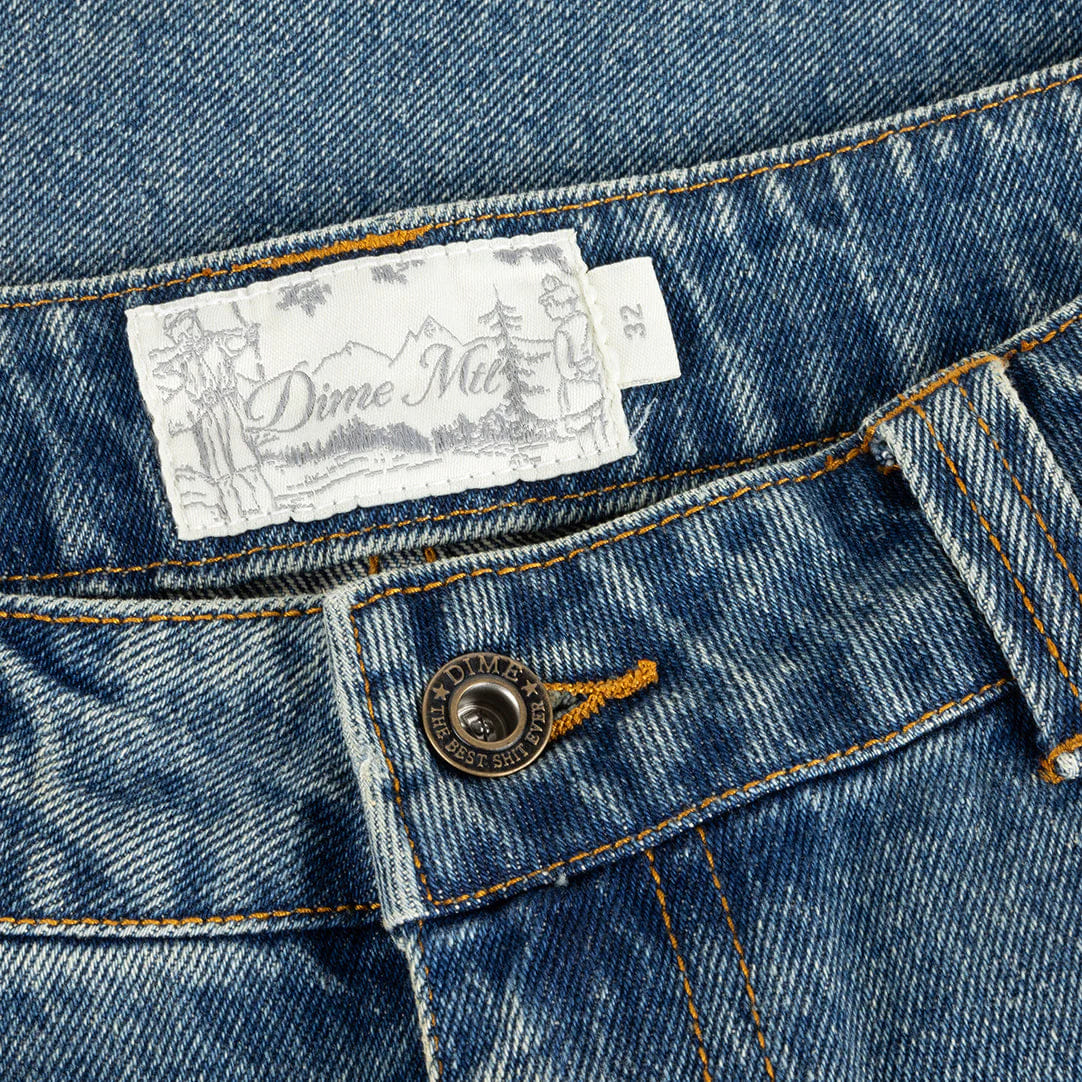 Dime MTL Carpenter Denim Shorts Sandblasted Indigo