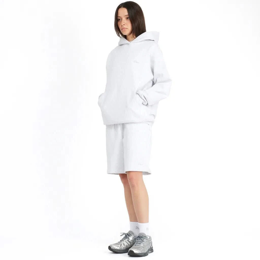Dime MTL Cursive Small Logo Hoodie Grey