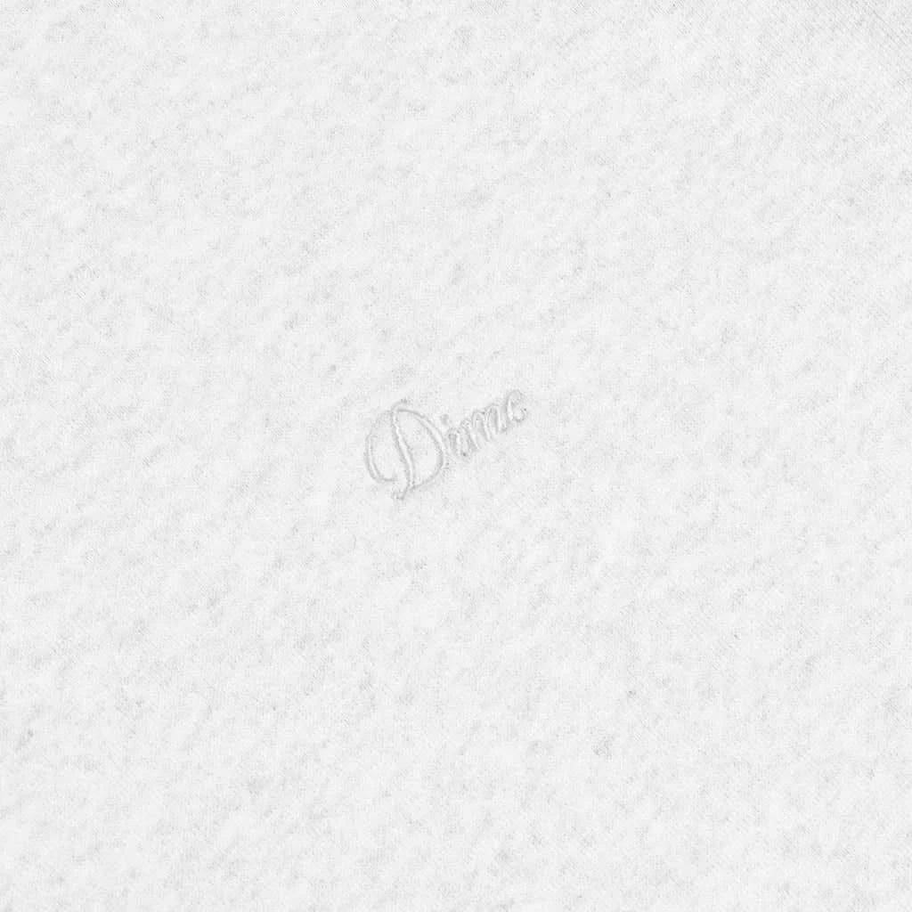Dime MTL Cursive Small Logo Hoodie Grey