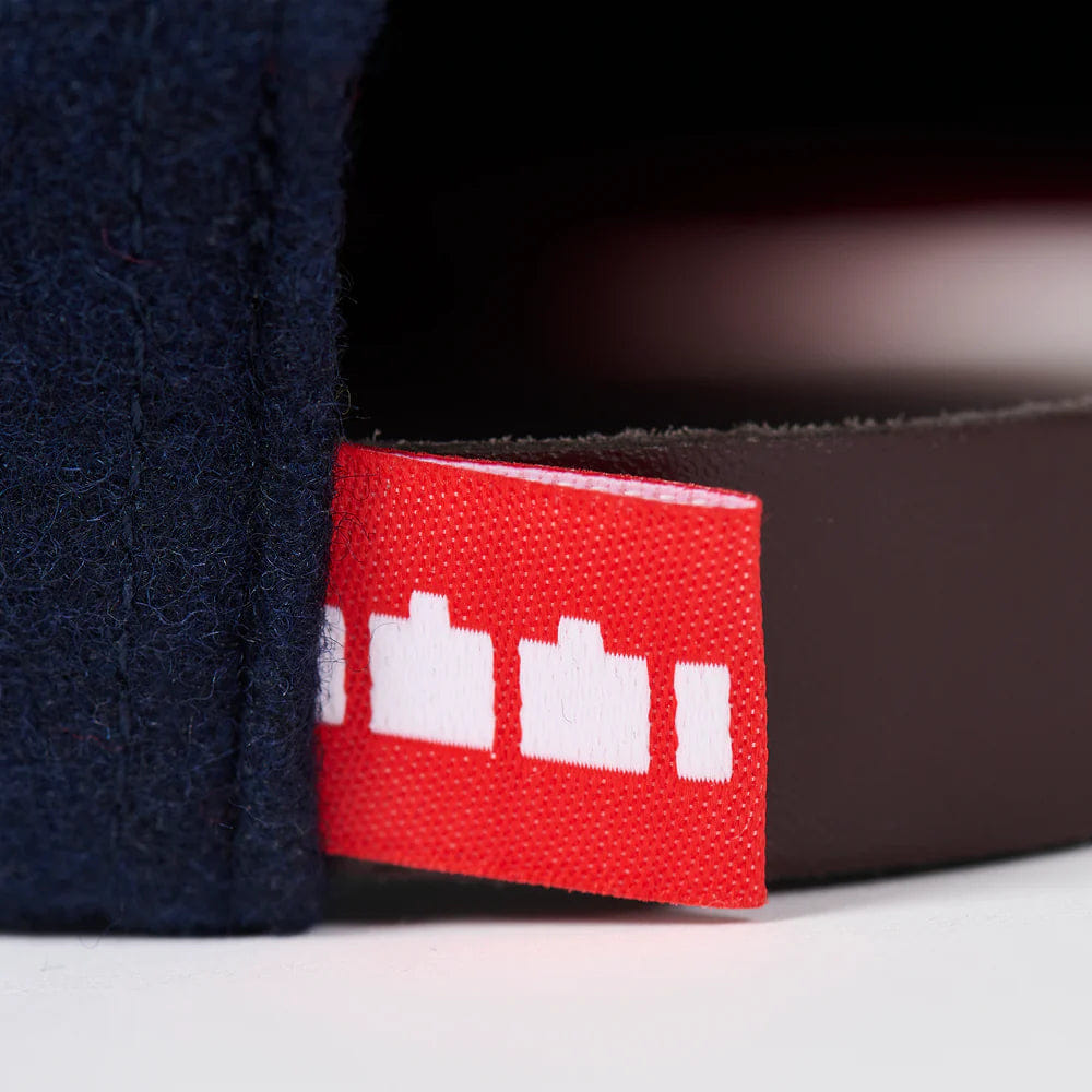 The Trilogy Tapes Digi Cat Wool Ball Cap Blue Red